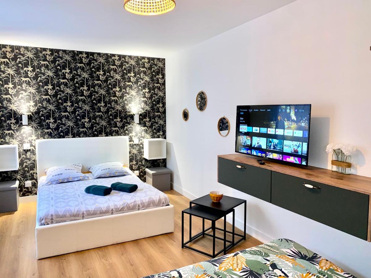 Superbe Appt Avec Cour Et Parking Gratuit A 5Min De La Cite Medievale قرقشونه المظهر الخارجي الصورة